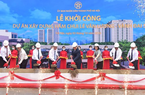 Hà Nội khởi công xây dựng hầm chui Lê Văn Lương - vành Đai 3